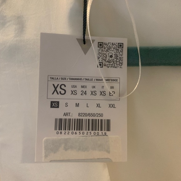 NWT Zara Satin-Like Open Back/Back Tie Top - Picture 3 of 5